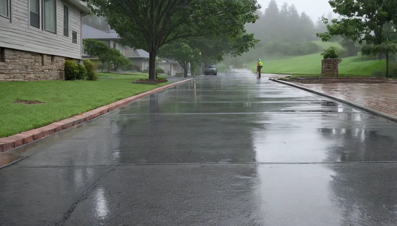 Concrete flatwork walkway and driveway at a home in Chester Heights
